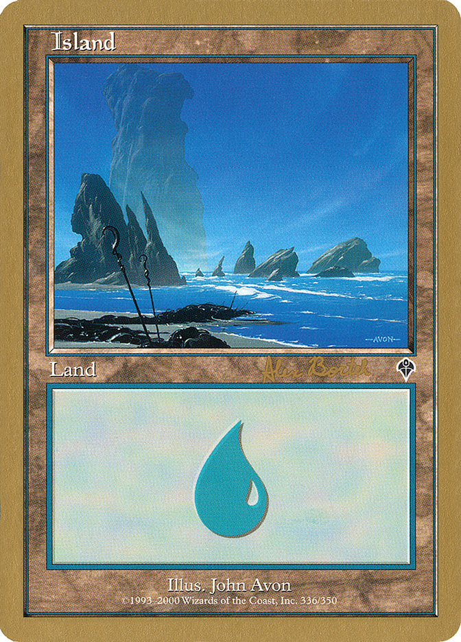 Island (ab336a) (Alex Borteh) [World Championship Decks 2001] | Nerdhalla Games