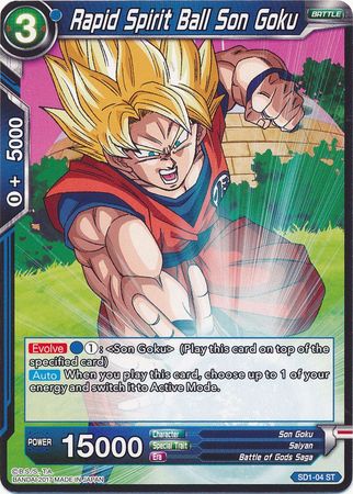 Rapid Spirit Ball Son Goku (Starter Deck - The Awakening) [SD1-04] | Nerdhalla Games