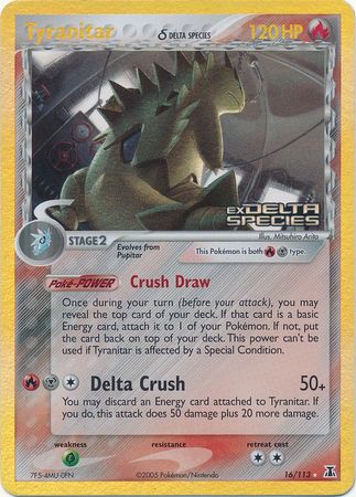 Tyranitar (16/113) (Delta Species) (Stamped) [EX: Delta Species] | Nerdhalla Games