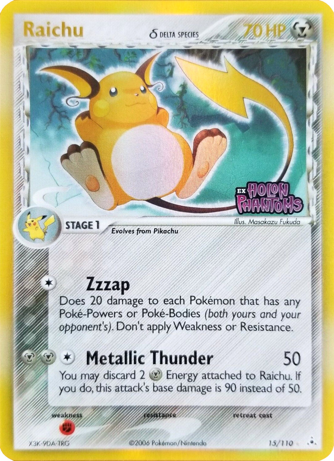 Raichu (15/110) (Delta Species) (Stamped) [EX: Holon Phantoms] | Nerdhalla Games