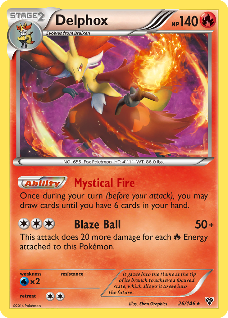 Delphox (26/146) [XY: Base Set] | Nerdhalla Games