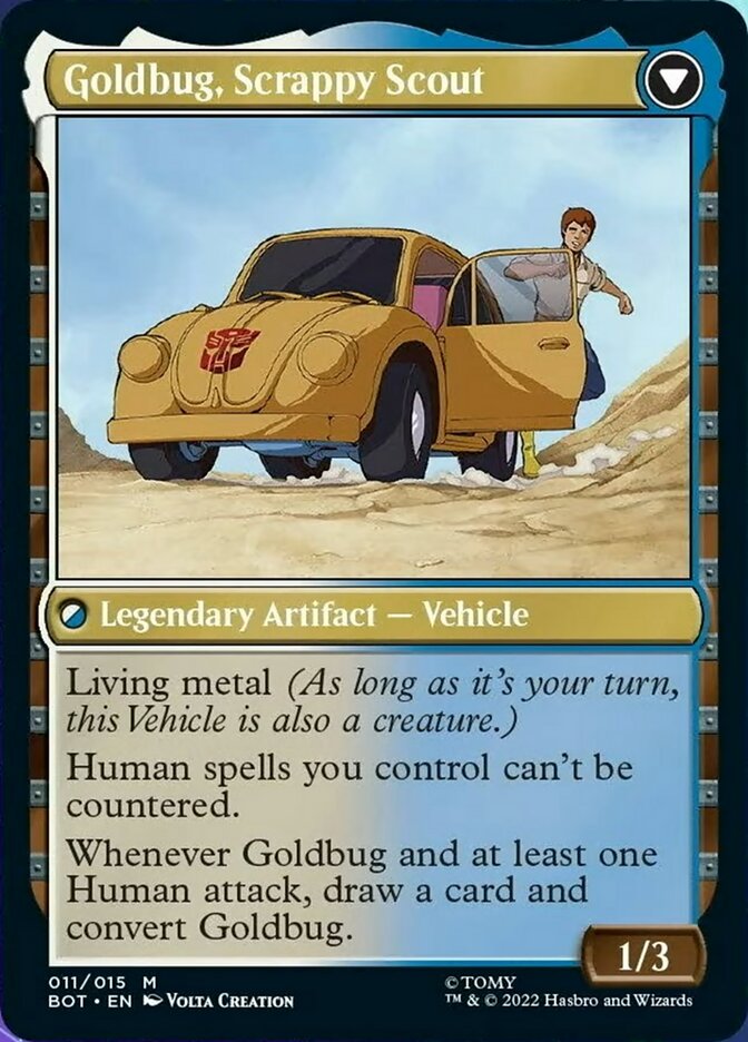 Goldbug, Humanity's Ally // Goldbug, Scrappy Scout [Universes Beyond: Transformers] | Nerdhalla Games