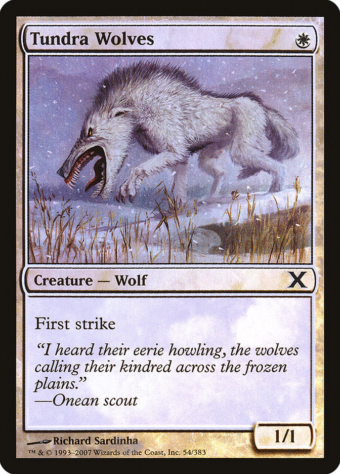 Tundra Wolves (Premium Foil) [Tenth Edition] | Nerdhalla Games