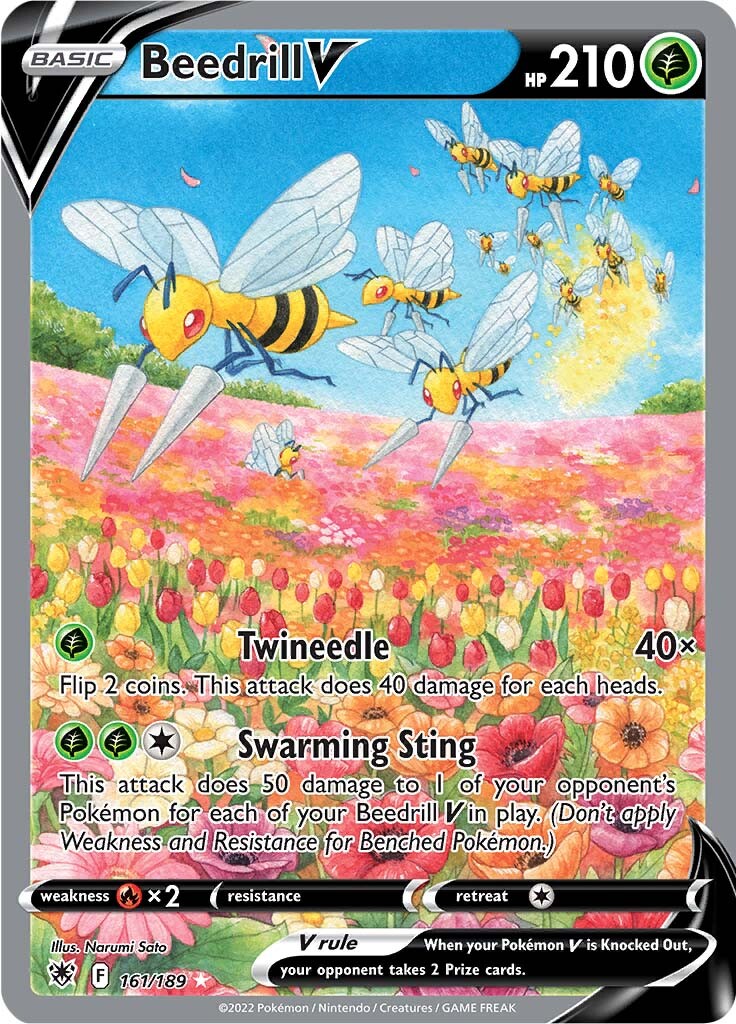 Beedrill V (161/189) [Sword & Shield: Astral Radiance] | Nerdhalla Games