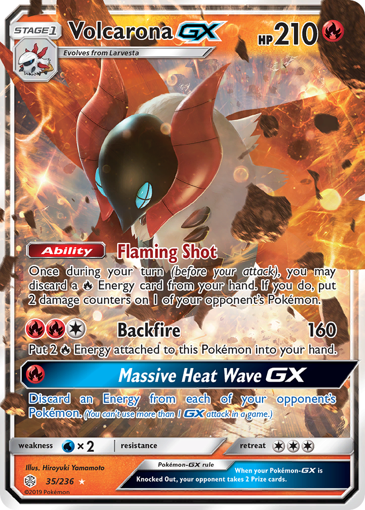 Volcarona GX (35/236) [Sun & Moon: Cosmic Eclipse] | Nerdhalla Games