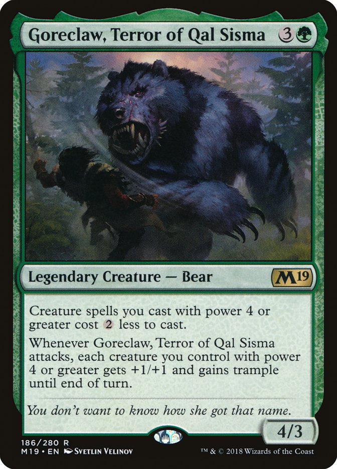 Goreclaw, Terror of Qal Sisma [Core Set 2019] | Nerdhalla Games