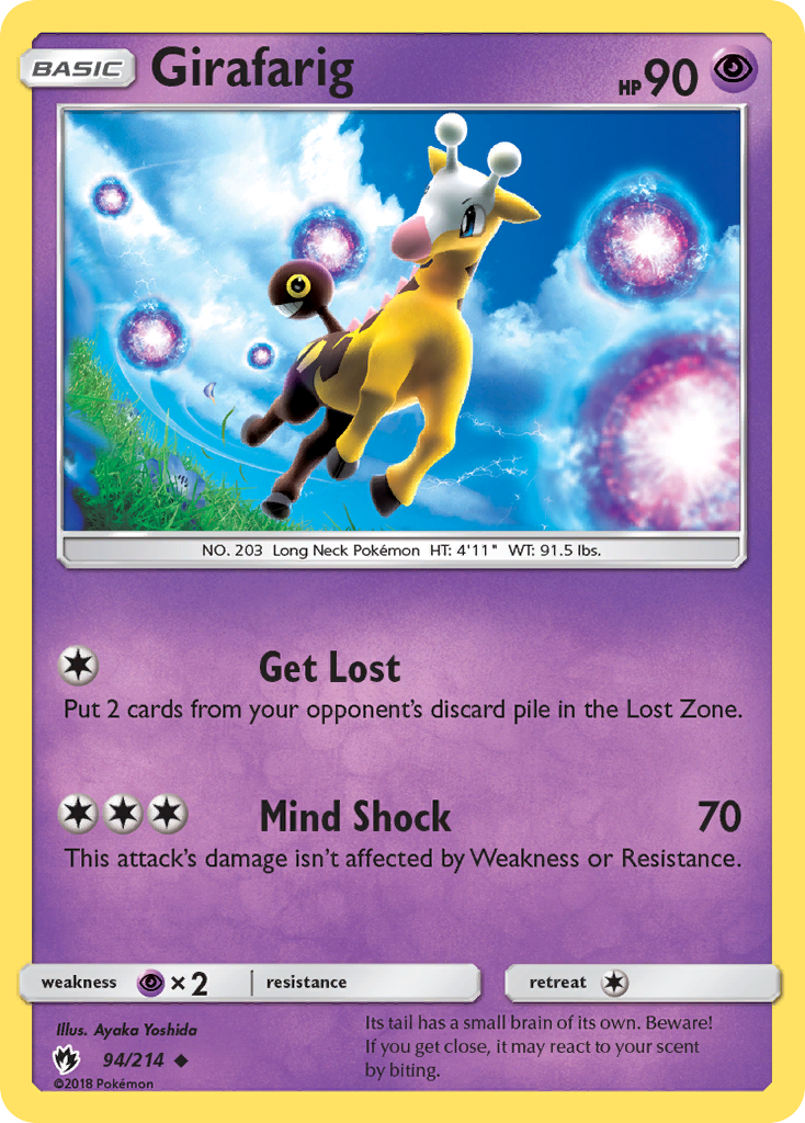 Girafarig (94/214) [Sun & Moon: Lost Thunder] | Nerdhalla Games