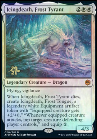 Icingdeath, Frost Tyrant [Dungeons & Dragons: Adventures in the Forgotten Realms Prerelease Promos] | Nerdhalla Games