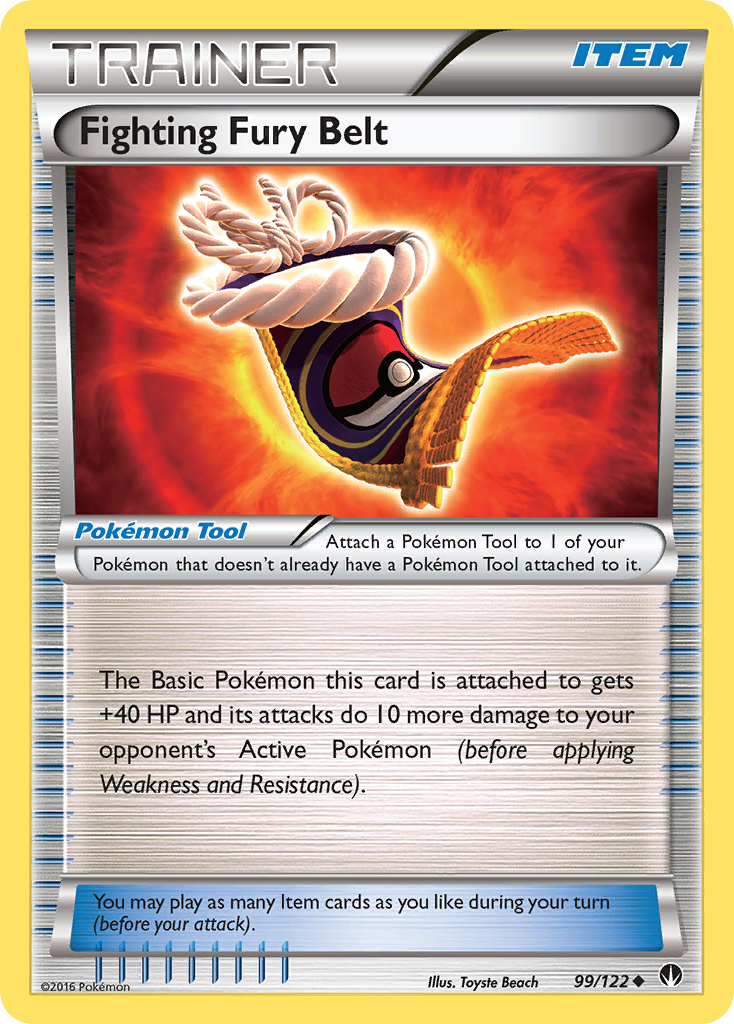 Fighting Fury Belt (99/122) [XY: BREAKpoint] | Nerdhalla Games