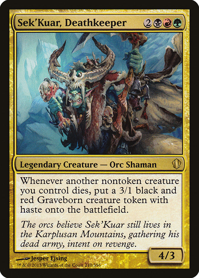 Sek'Kuar, Deathkeeper [Commander 2013] | Nerdhalla Games