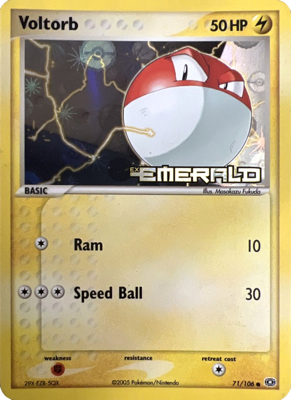 Voltorb (71/106) (Stamped) [EX: Emerald] | Nerdhalla Games