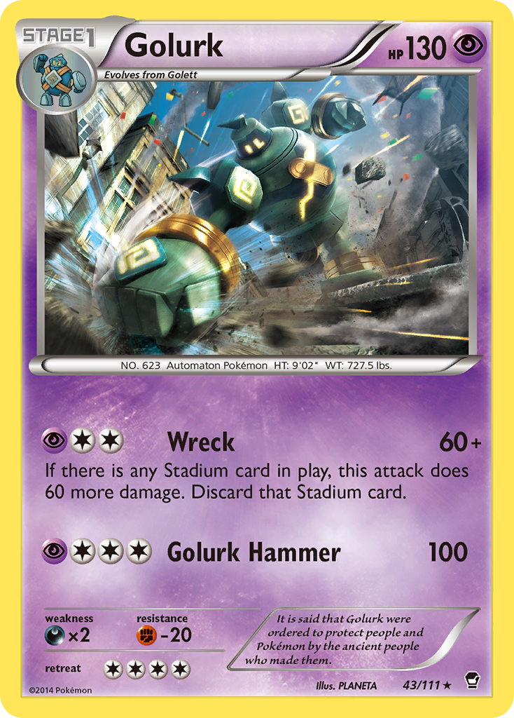 Golurk (43/111) [XY: Furious Fists] | Nerdhalla Games