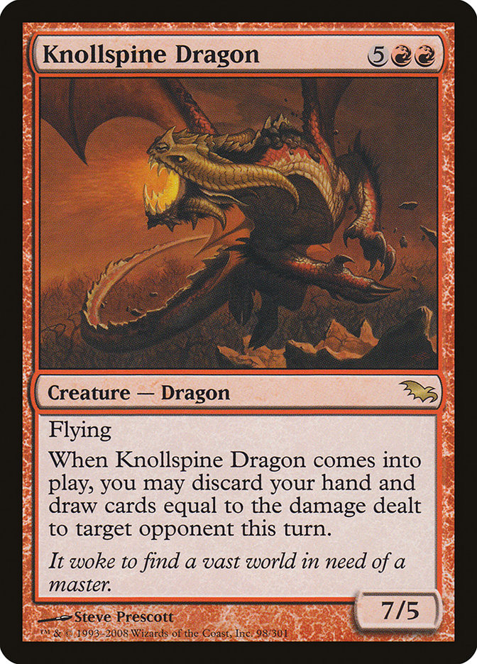 Knollspine Dragon [Shadowmoor] | Nerdhalla Games