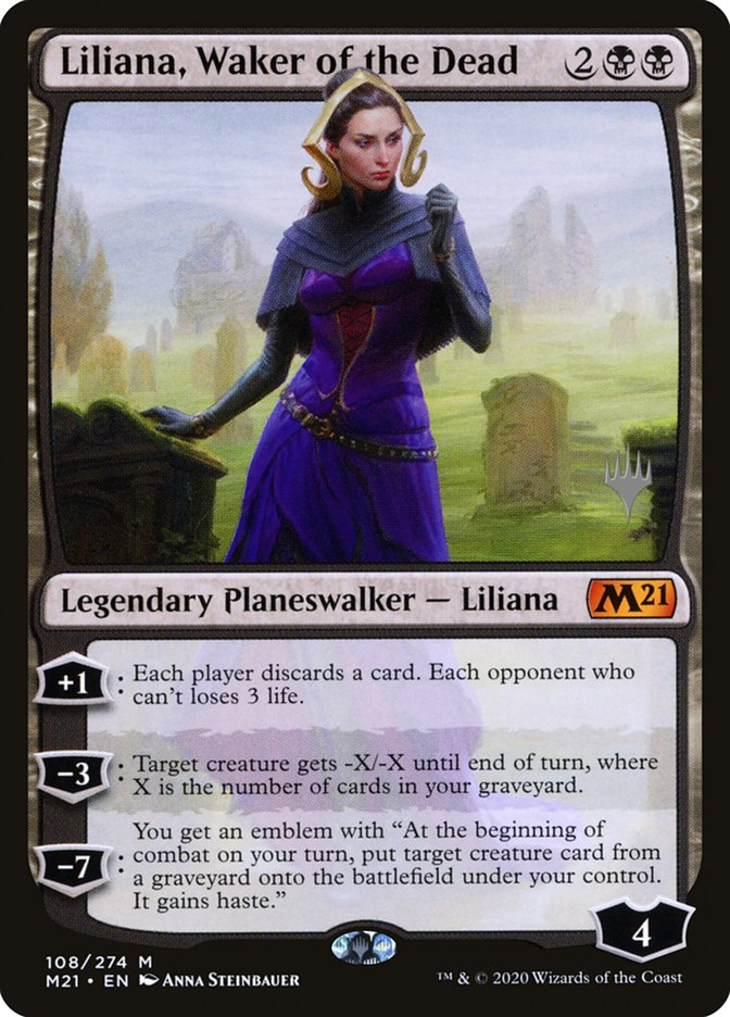 Liliana, Waker of the Dead (Promo Pack) [Core Set 2021 Promos] | Nerdhalla Games