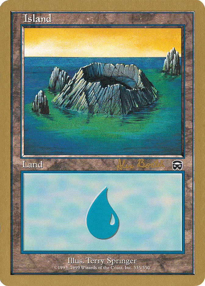 Island (ab335) (Alex Borteh) [World Championship Decks 2001] | Nerdhalla Games