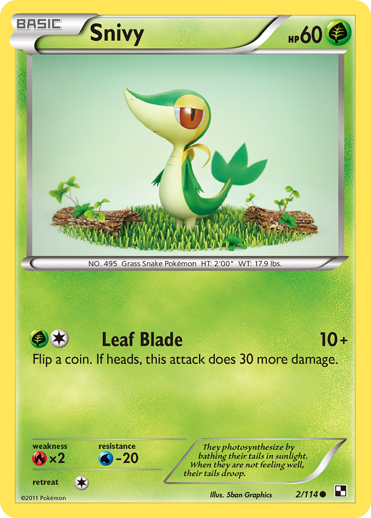 Snivy (2/114) [Black & White: Base Set] | Nerdhalla Games