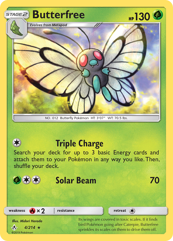 Butterfree (4/214) [Sun & Moon: Unbroken Bonds] | Nerdhalla Games