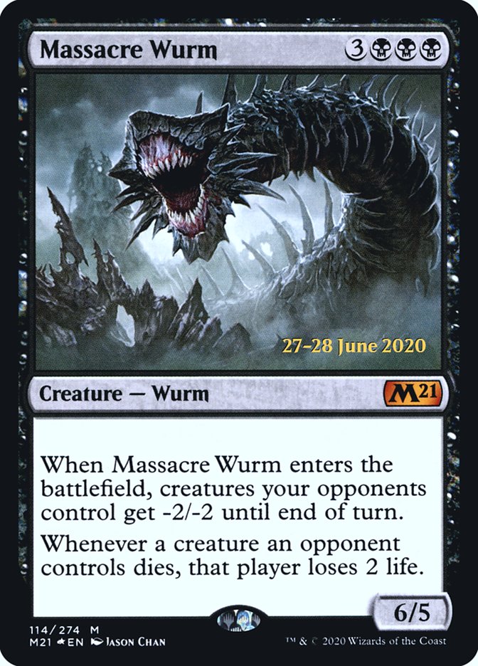 Massacre Wurm  [Core Set 2021 Prerelease Promos] | Nerdhalla Games