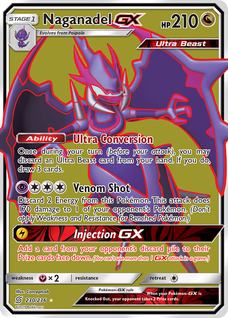 Naganadel GX (230/236) [Sun & Moon: Unified Minds] | Nerdhalla Games