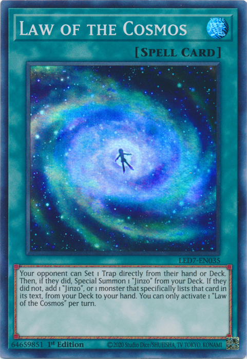 Law of the Cosmos [LED7-EN035] Super Rare | Nerdhalla Games