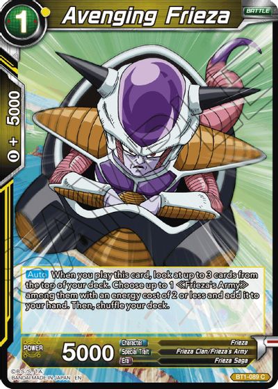 Avenging Frieza (Reprint) (BT1-089) [Battle Evolution Booster] | Nerdhalla Games