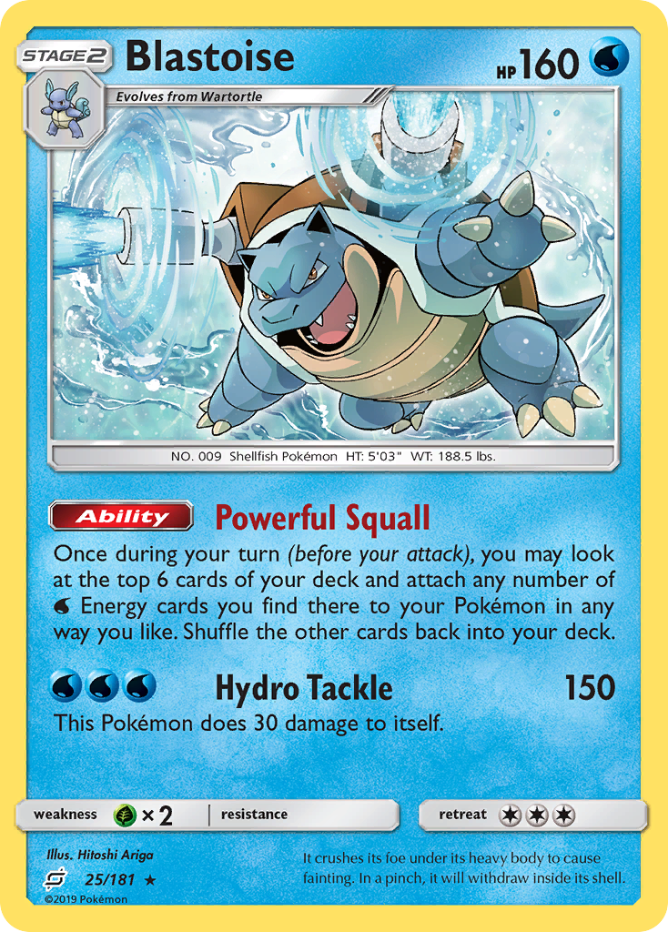 Blastoise (25/181) [Sun & Moon: Team Up] | Nerdhalla Games