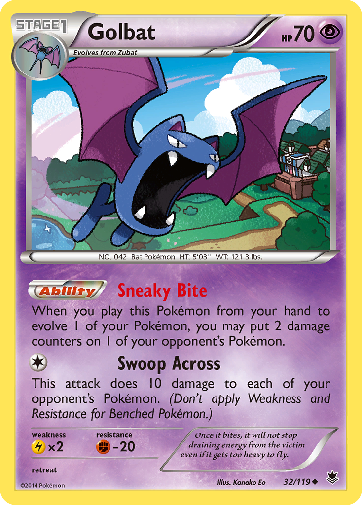 Golbat (32/119) [XY: Phantom Forces] | Nerdhalla Games