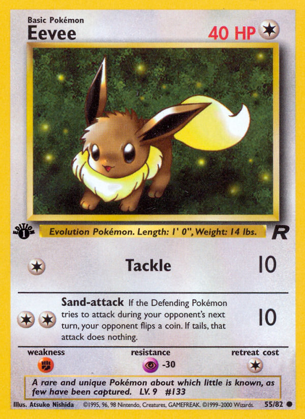 Eevee (55/82) [Team Rocket 1st Edition] | Nerdhalla Games