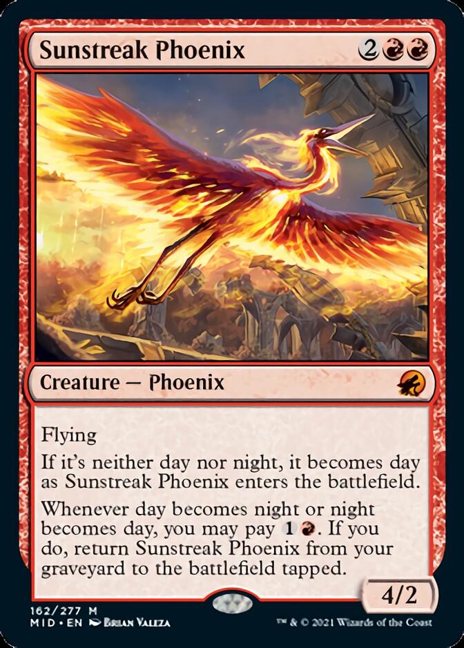 Sunstreak Phoenix [Innistrad: Midnight Hunt] | Nerdhalla Games