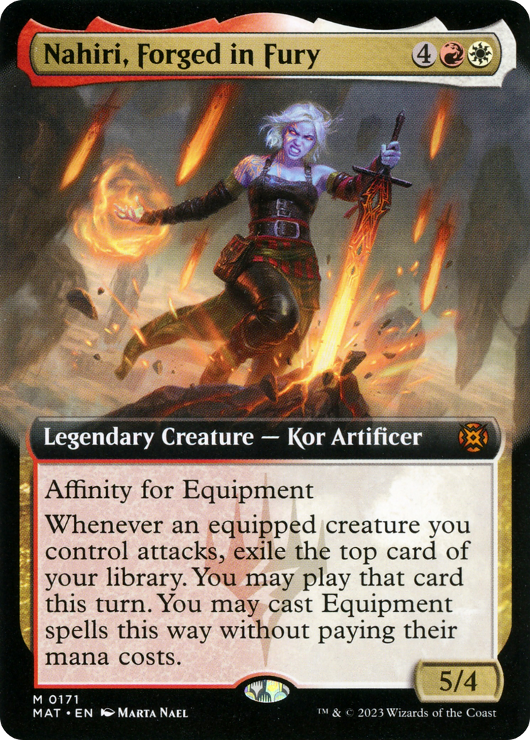 Nahiri, Forged in Fury (Extended Art) [March of the Machine: The Aftermath] | Nerdhalla Games