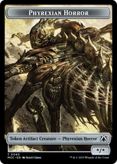 Phyrexian Golem // Phyrexian Horror Double-Sided Token [March of the Machine Commander Tokens] | Nerdhalla Games