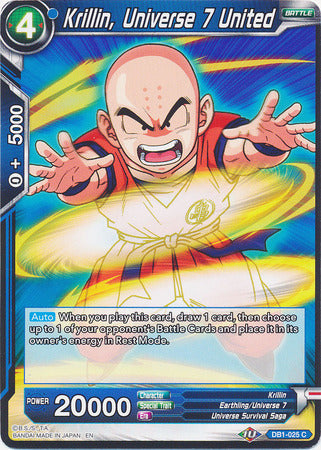 Krillin, Universe 7 United (DB1-025) [Dragon Brawl] | Nerdhalla Games