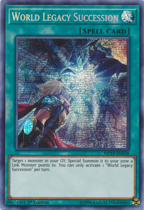 World Legacy Succession [MP19-EN038] Prismatic Secret Rare | Nerdhalla Games