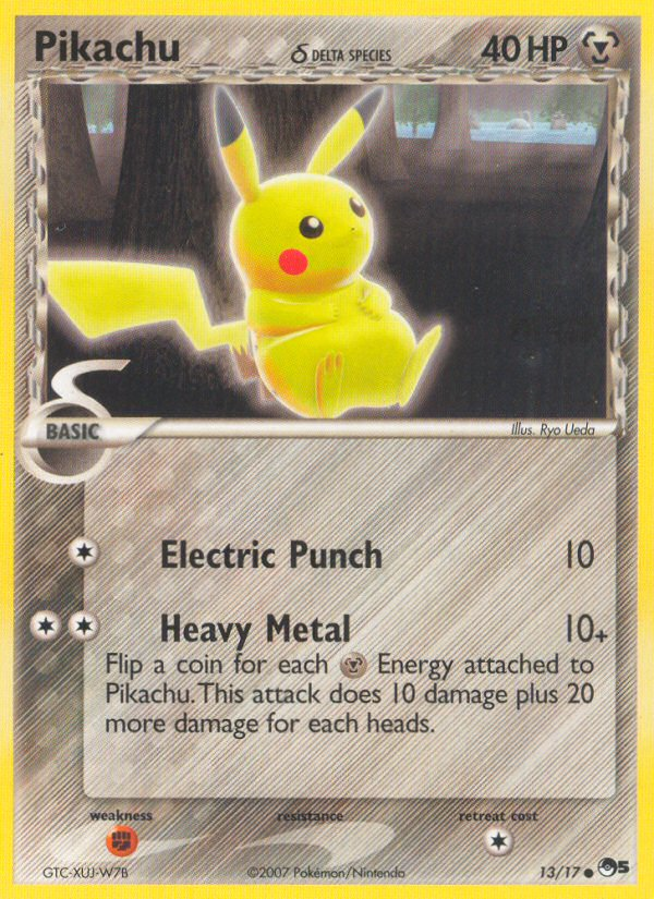 Pikachu (13/17) (Delta Species) [POP Series 5] | Nerdhalla Games