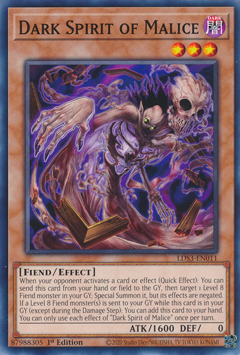 Dark Spirit of Malice [LDS3-EN011] Common | Nerdhalla Games