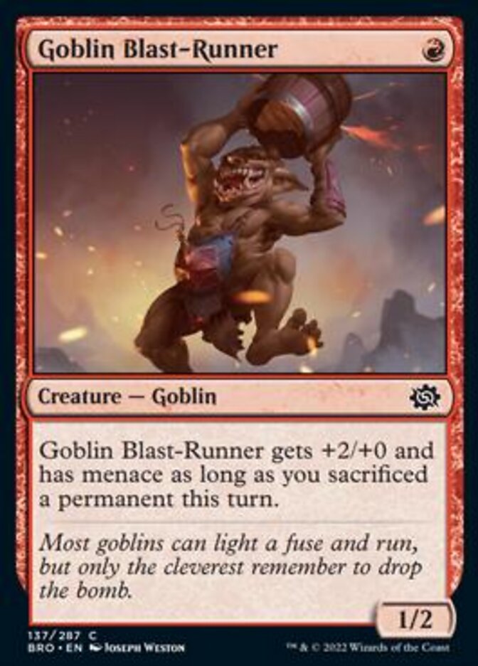 Goblin Blast-Runner [The Brothers' War] | Nerdhalla Games