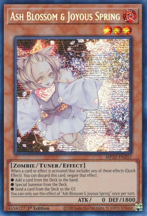 Ash Blossom & Joyous Spring [MP22-EN257] Prismatic Secret Rare | Nerdhalla Games