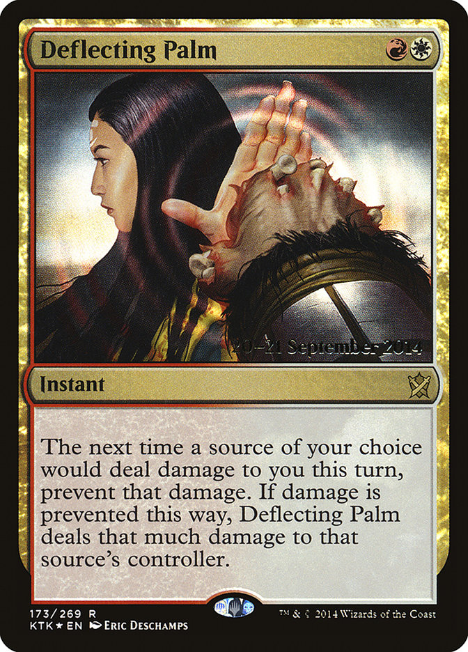 Deflecting Palm  [Khans of Tarkir Prerelease Promos] | Nerdhalla Games