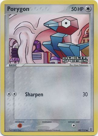 Porygon (80/113) (Stamped) [EX: Delta Species] | Nerdhalla Games