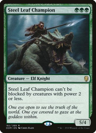 Steel Leaf Champion [Dominaria Promos] | Nerdhalla Games