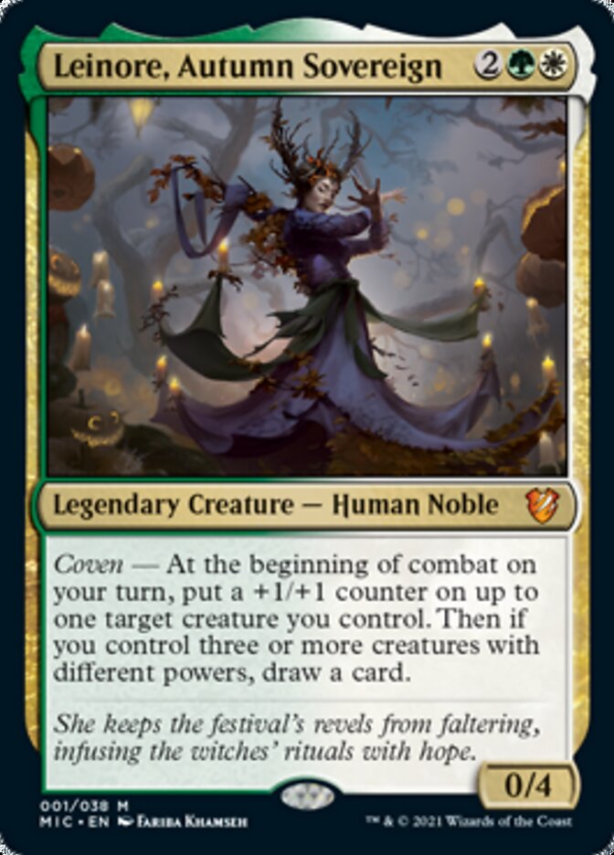 Leinore, Autumn Sovereign (Display Commander) [Innistrad: Midnight Hunt Commander] | Nerdhalla Games