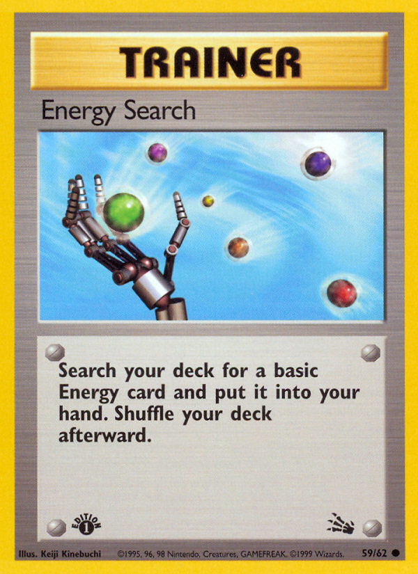 Energy Search (59/62) [Fossil 1st Edition] | Nerdhalla Games