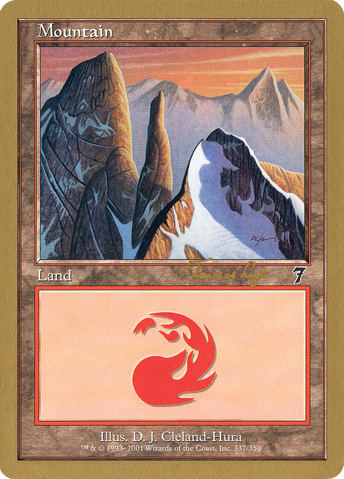 Mountain (337) (Tom van de Logt) [World Championship Decks 2001] | Nerdhalla Games