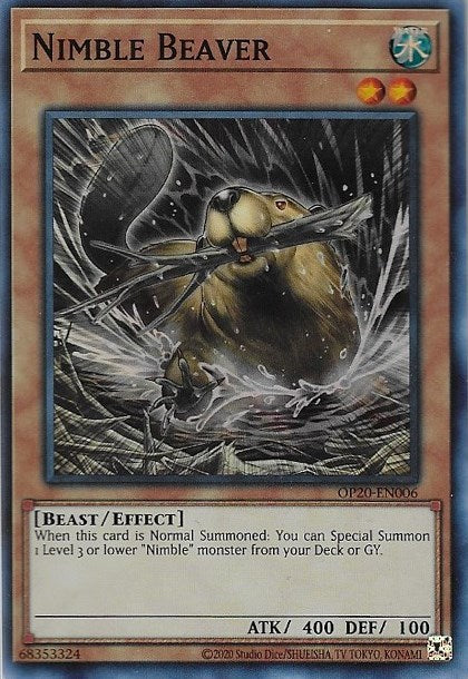 Nimble Beaver [OP20-EN006] Super Rare | Nerdhalla Games