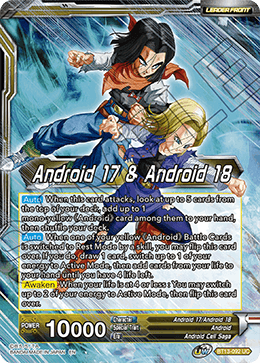 Android 17 & Android 18 // Android 17 & Android 18, Harbingers of Calamity (Uncommon) [BT13-092] | Nerdhalla Games