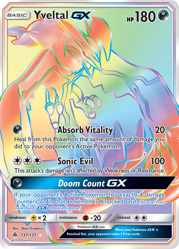 Yveltal GX (137/131) [Sun & Moon: Forbidden Light] | Nerdhalla Games