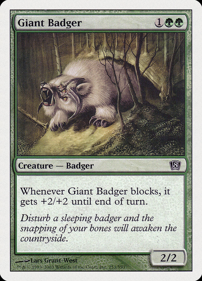 Giant Badger [Eighth Edition] | Nerdhalla Games