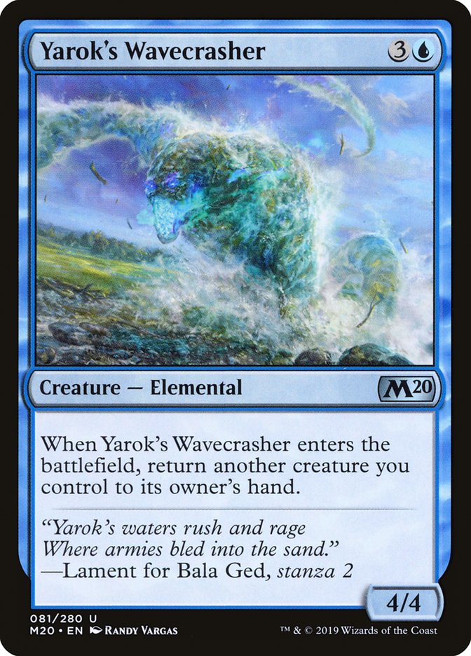 Yarok's Wavecrasher [Core Set 2020] | Nerdhalla Games