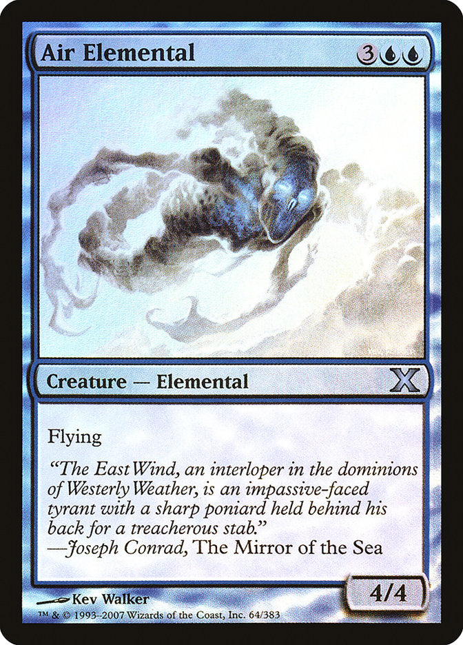 Air Elemental (Premium Foil) [Tenth Edition] | Nerdhalla Games