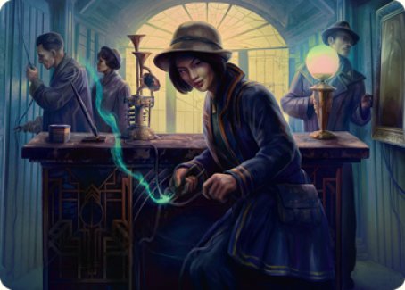 Wiretapping Art Card [Streets of New Capenna Art Series] | Nerdhalla Games